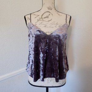 Velvet Gray Crop Tank